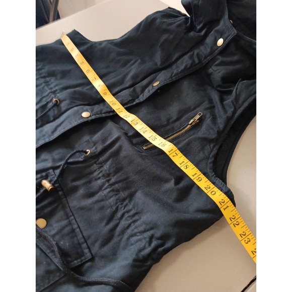 ZENANA OUTFITTERS Coat Vest Women XL Blue Fleece Hooded Cinch Waist Sporty Yacht - Picture 8 of 8